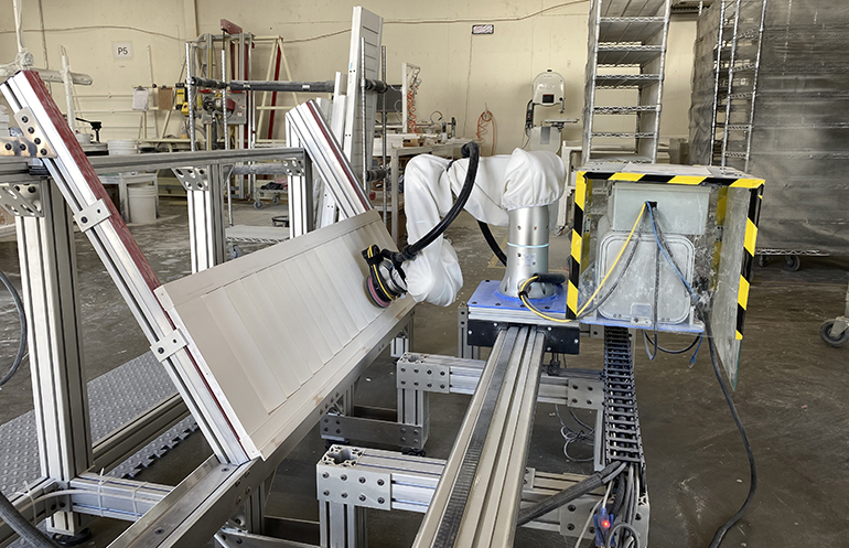 Flexiv automated sanding at EsVata.